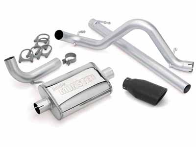 Banks 51321-B Monster Exhaust System Single Exit Black Ob Round Tip for 2007-2011 Jeep Wrangler 3.8 / Banks Power 51321-B Exhaust System