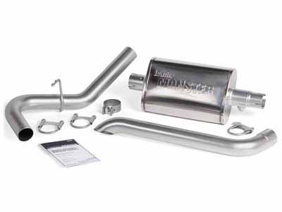Banks 51360 Monster Exhaust System Single Exit Turndown for 1987-2001 Jeep Cherokee 4.0 / Banks Power 51360 Exhaust System