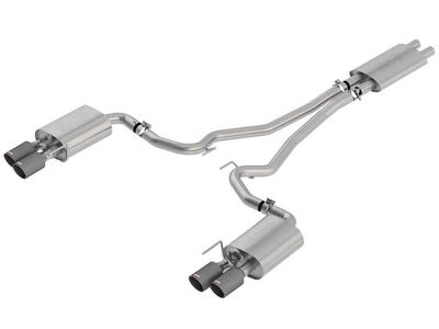 Borla 1014045CF Touring 2.5" Cat-Back Exhaust System with Carbon Fiber Tips for 2018-2022 Mustang GT / Borla 1014045CF Cat-Back Exhaust