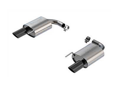 Borla 11986BC S-Type 2.5" Axle-Back Exhaust with Black Chrome Tips for 2024-Up Mustang 2.3L Ecoboost / Borla 11986BC Axle-Back Exhaust