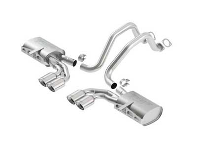 Borla 140427 S-Type 2.5" Cat-Back Exhaust with Dual 4.25" Tips for 1997-2004 Corvette 5.7 / Borla 140427 Cat-Back Exhaust
