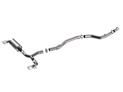 Borla 140826 ATAK 3.5" Cat-Back Exhaust System with 4.5" Chrome Tips for 2020-2025 Toyota GR Supra / Borla 140826 Cat-Back Exhaust