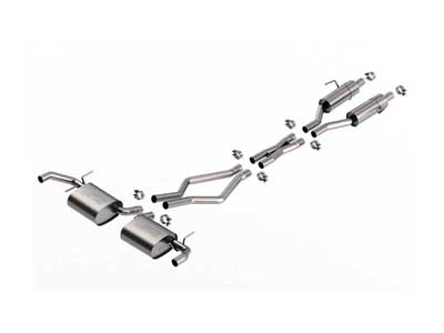 Borla 140955 S-TYPE 2.5" Cat-Back Exhaust for Use with OE Tips for 2022-2024 Grand Cherokee V6 / Borla 140955 Cat-Back Exhaust