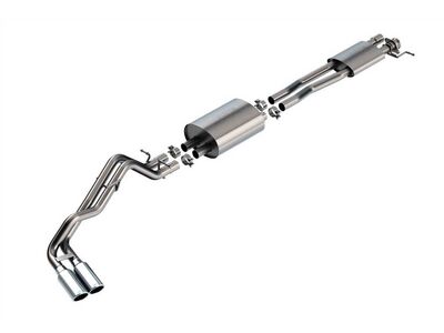Borla 140971 S-Type 2.25" Cat-Back Exhaust with Chrome Exhaust Tips for 2024-Up Ford Ranger XLT / Borla 140971 Cat-Back Exhaust