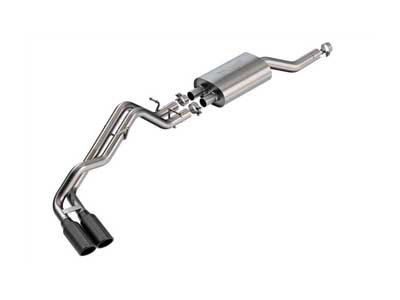 Borla 140975BC S-Type 2.75" Cat-Back Exhaust System with Black Chrome Tip for 2024+ Ford Ranger XLT / Borla 140975BC Cat-Back Exhaust