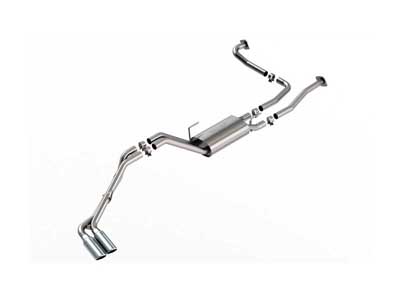 Borla 140984 S-Type 2.25" Cat-Back System with H-Pipe & 4" Chrome Tips for 2022-2024 Nissan Frontier / Borla 140984 Cat-Back Exhaust with H-Pipe