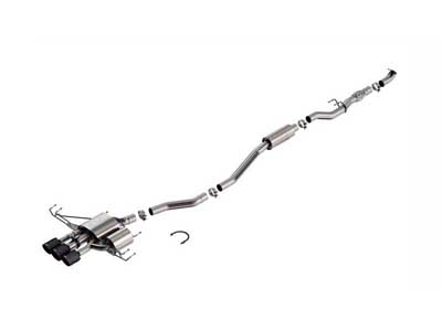 Borla 140986CFBA ATAK 2.75" Cat-Back Exhaust with PHT, Valve & Triple CF Tips, 2024+ Acura Integra / Borla 140986CFBA Cat-Back Exhaust