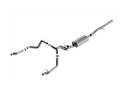 Borla 140990 Touring 3.5" Cat-Back Exhaust W/ Valve Simulator Use OE Tips, 2024+ Silverado 1500 6.2 / Borla 140990 Cat-Back Exhaust