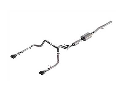 Borla 140994CFBA S-Type 3.5" Cat-Back Exhaust with Valve Simulator & CF Tips, 2024+ Silverado 1500 / Borla 140994CFBA Cat-Back Exhaust