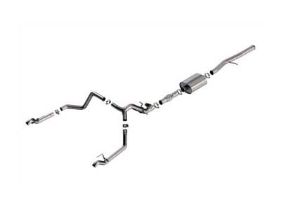 Borla 140996 ATAK 3.5" Cat-Back Exhaust with Valve Simulator (Use OETips), 2024+ Silverado 1500 6.2 / Borla 140996 Cat-Back Exhaust