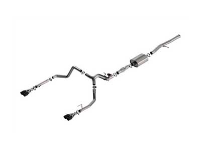 Borla 140997BC ATAK 3.5" Cat-Back Exhaust W/ Valve Simulator & Black Tips, 2024+ Silverado 1500 6.2 / Borla 140997BC Cat-Back Exhaust