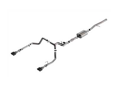 Borla 140997CFBA ATAK 3.5" Cat-Back Exhaust W/ Valve Simulator & CF Tips, 2024+ Silverado 1500 6.2 / Borla 140997CFBA Cat-Back Exhaust