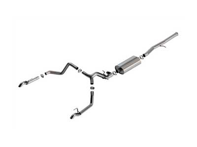 Borla 141002 S-Type 3.5" Cat-Back Exhaust W/Valve Simulator & Turn Down Tips, 2024+ GM 1500 ZR2/AT4X / Borla 141002 Cat-Back Exhaust