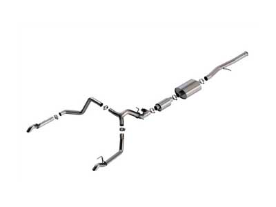 Borla 141003 S-Type 3.5" Cat-Back Exhaust W/Valve Simulator & Turn Down Tips, 2024+ GM 1500 ZR2/AT4X / Borla 141003 Cat-Back Exhaust