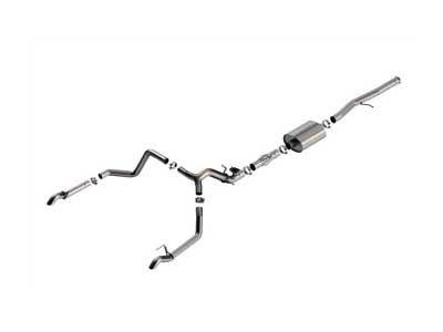 Borla 141004 ATAK 3.5" Cat-Back Exhaust with Valve Sim & Turn Down Tips, 2024+ GM 1500 ZR2/AT4X 6.2 / Borla 141004 Cat-Back Exhaust