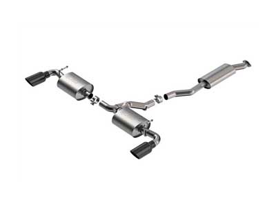 Borla 141009BC S-Type 2.25" Cat-Back Exhaust with 4" Black Tips, 2019-2025 RAV4 (excl. Hybrid) / Borla 141009BC Cat-Back Exhaust