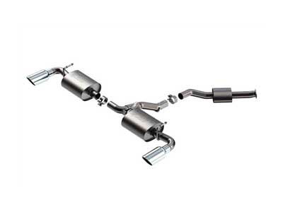 Borla 141010 S-Type 2.25" Cat-Back Exhaust with 4" Chrome Tips for 2019-2025 Toyota RAV4 Hybrid / Borla 141010 Cat-Back Exhaust