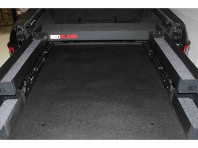 BedSlide BSA-UK58B Black BedBin Upper Tray 58-Inch / BedSlide BSA-UK58B Bed Storage Tray