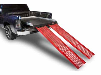 Cargo Ease CLR-8048-D9-R Locker Truck Ramps 2000 Lb Capacity 99-Up F250/F350 81" Short Bed / Cargo Ease CLR-8048-D9-R Truck Bed Ramp
