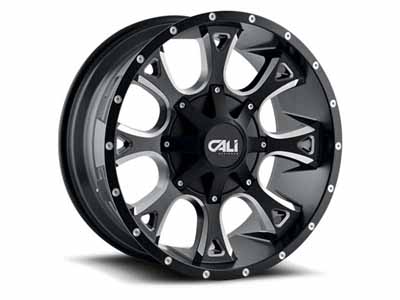 Cali 9103-2137M Anarchy 9103 SB 20x10 Milled Spokes Satin Black 6x135/6 On139.7 BP -19 Offset / Cali Offroad Wheels 9103-2137M 20" Aluminum Wheel