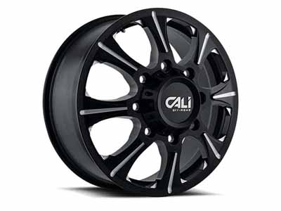 Cali Offroad 9105-22881BF121 Brutal Dually 9105 BK-M 22x8.25 Black 8x165.1 BP 127 Offset 121.3 Bore / Cali Offroad 9105-22881BF121 22" Dually Wheel