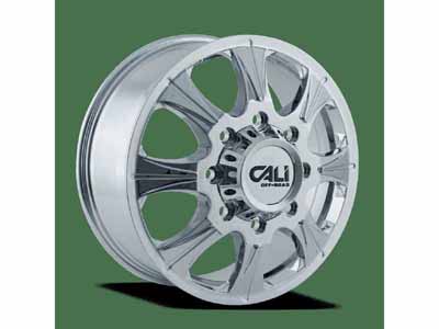 Cali Offroad 9105-22881CF116 Brutal Dually 9105 CH 22x8.25 Chrome 8x165.1 BP 127 Offset 116.7 Bore / Cali Offroad 9105-22881CF116 22" Dually Wheel