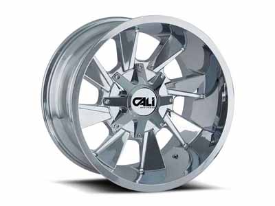 Cali Offroad Wheels 9106-24278C Distorted 9106 CH 24x12 Chrome 8x180 BP -44 Offset / Cali Offroad Wheels 9106-24278C 24" Aluminum Wheel