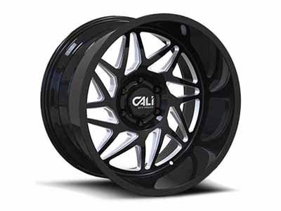 Cali Offroad Wheels 9112-2181BM Gemini 9112 GB 20x10 Milled Spokes Gloss Black 8x165.1 BP -25 Offset / Cali Offroad Wheels 9112-2181BM 20" Aluminum Wheel