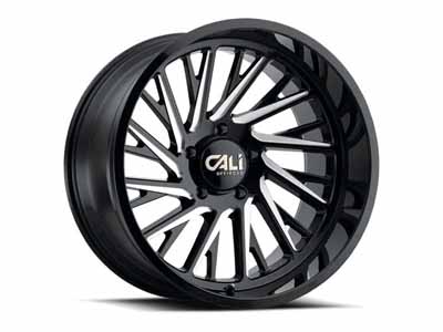 Cali Offroad Wheels 9114-24436BM Purge 9114 GB 24x14 Milled Gloss Black 6x135 BP -76 Offset / Cali Offroad 9114-24436BM 24" Aluminum Wheel