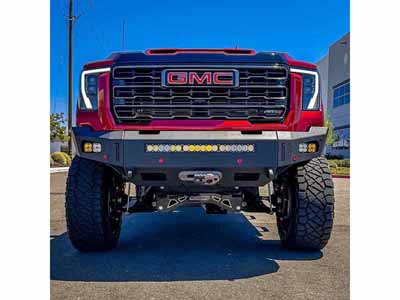 Chassis Unlimited CUB940691 Octane Front Winch Bumper W/O Sensors for 2024-Up Sierra 2500/3500 / Chassis Unlimited CUB940691 Front Bumper