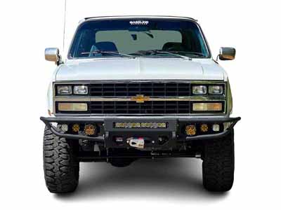 Chassis Unlimited CUB950291RAW Diablo Series Front Winch Bumper Raw Steel for 1973-1991 Chevy/GMC / Chassis Unlimited CUB950291RAW Front Bumper