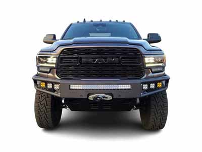 Chassis Unlimited CUB950322 Diablo Series Front Winch Bumper W/Sensors for 2019-2023 Ram 2500/3500 / Chassis Unlimited CUB950322 Front Winch Bumper