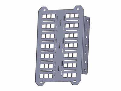 Chassis Unlimited CUB960003 Universal Overland Accessory Mount For Swing Out Bumpers / Chassis Unlimited CUB960003 Rear Bumper