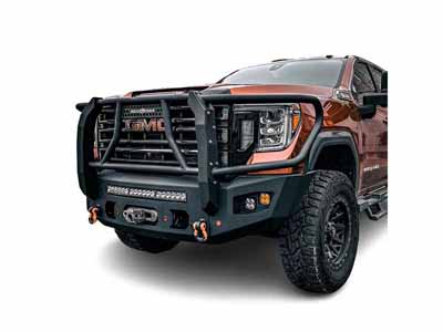Chassis Unlimited CUB980572BG Attitude Front Winch Bumper W/ Guard for 2020-2023 Sierra 2500/3500 / Chassis Unlimited CUB980572BG Front Winch Bumper