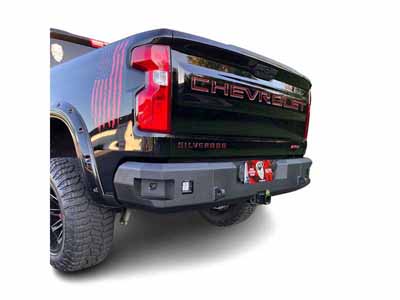 Chassis Unlimited CUB990401 Attitude Rear Bumper W/O Sensors for 2019-2024 Silverado/Sierra 1500 / Chassis Unlimited CUB990401 Rear Bumper