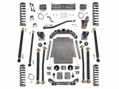 Clayton Off Road COR-3601131 6.5" Pro Series 3 Link Long Arm Lift Kit W/Rear Coil Conv 1984-2001 XJ / Clayton Off Road COR-3601131 Lift Kit