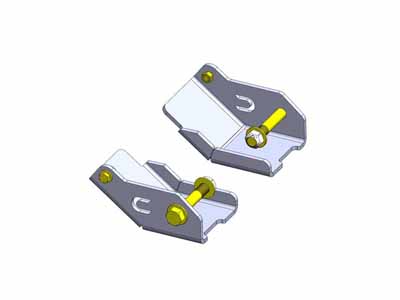 Clayton Off Road COR-4110010 Jeep Gladiator Rear Lower Control Arm Bracket Skid Plate (2020+, JT) / Clayton Off Road COR-4110010 Skid Plate