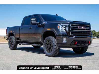 Cognito Motorsports 110-P0929 3" Leveling Kit with Fox Psrr 2.0 Shocks for 2020-2024 GM 2500/3500 / Cognito Motorsports 110-P0929 Lift Kit