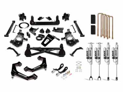 Cognito Motorsports 110-P1033 7" Lift Kit with Fox Psrr 2.0 Shocks For 2020-2024 GM 2500/3500 2/4WD / Cognito Motorsports 110-P1033 Lift Kit