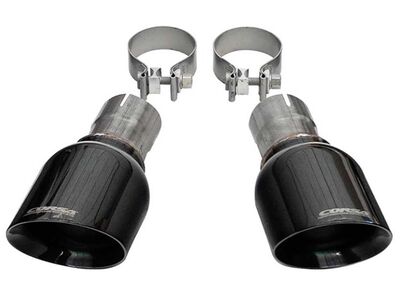 Corsa 14067BLK Single 2.5" Inlet / 4.5" Outlet Black Pro-Series Tip Kit for 2011-2021 Grand Cherokee / Corsa 14067BLK Exhaust Tip Kit