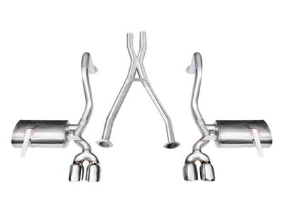 Corsa 14114 Xtreme Cat-Back Exhaust + XO Exhaust with Polished Tip for 1997-2004 Corvette C5 Z06 5.7 / Corsa 14114 Xtreme Cat-Back & X-Pipe