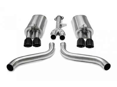 Corsa 14115BLK Sport Cat-Back Exhaust with Black Tip for 1986-1991 Corvette C4 5.7 L98 / Corsa 14115BLK Sport Cat-Back