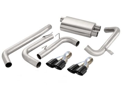 Corsa 14143BLK Sport Cat-Back Exhaust with Black Tip for 1998-2002 Camaro Convertible Z28 5.7 LS1 / Corsa 14143BLK Sport Cat-Back