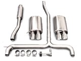 Corsa Dual Split Rear Exit Stainless Cat-Back - Dual Pro-Series 3.5" Tips - Cadillac CTS / Corsa 14123 Performance Exhaust System