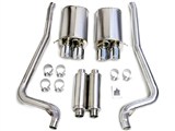 Corsa Dual Split Rear Exit Stainless Cat-Back - Dual Pro-Series 3.5" Tips - Cadillac CTS / Corsa 14123 Performance Exhaust System