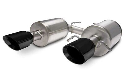 Corsa 14157BLK Touring 2.5" Axle-Back Exhaust Dual Rear w Single 4" Black Tip for 2005-2007 STS 4.6 / Corsa 14157BLK Touring Axle-Back