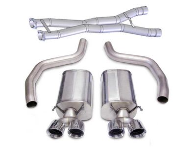 Corsa 14164CB3 Sport Cat-Back Exhaust Dual Rear Exit with Twin 4" Pol Tips for 2012-13 Corvette Z06 / Corsa 14164CB3 Z06 & ZR1 Sport Cat-Back