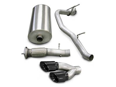 Corsa 14202BLK Sport Cat-Back Exhaust with Black Tip for 2007-2010 Cadillac Escalade 6.2 / Corsa 14202BLK Sport Cat-Back