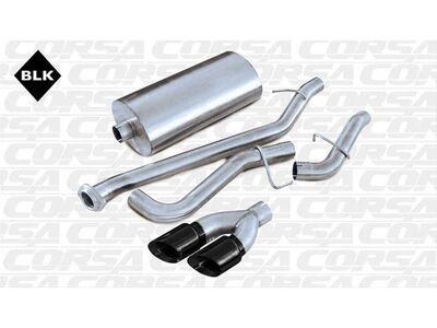 Corsa 14232BLK Sport 3" Cat-Back Exhaust Single Side w Twin 4" Black Tip for 2001-2006 Tahoe 5.3 / Corsa 14232BLK Sport Cat-Back