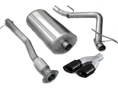 Corsa 14259BLK Sport Cat-Back Exhaust with Black Tip for 2007-2008 Silverado CC/SB 1500 5.3 / Corsa 14259BLK Sport Cat-Back